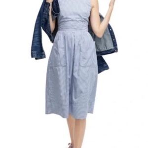 J. Crew Cotton Poplin Apron Dress AC493, Size 0